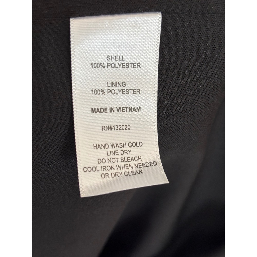 Adrianna Papell Lovely A‎ Line Sleeveless Black Cocktail Dress Size 16 - Picture 5 of 5